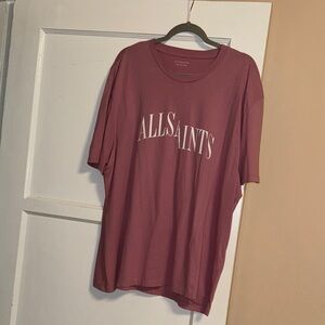 NEW AllSaints Maroon T-Shirt